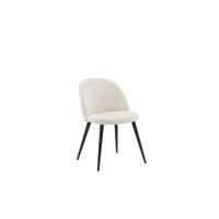 Svea Zako eetkamerstoel - ribstof - wit
