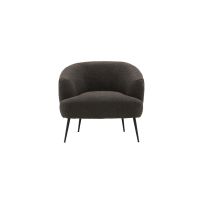 Vona fauteuil - boucle - donkergrijs