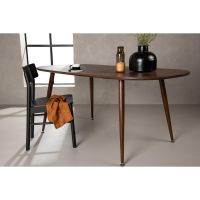 Svea Viro deens ovale eettafel - 180 x 90 cm - donkerbruin