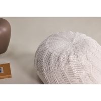 Svea Turner poef - ø45 cm - créme
