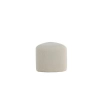 Troy poef - teddy - wit