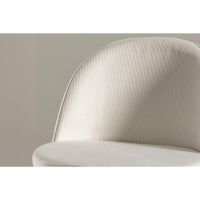 Svea Zako eetkamerstoel - ribstof - wit