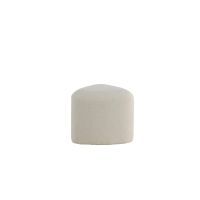 Troy poef - teddy - wit