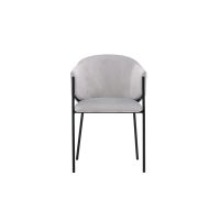 Svea Eveline eetkamerstoel - velvet - lichtgrijs