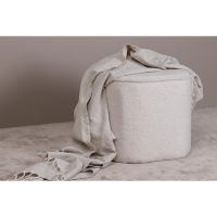 Arlo poef - teddy - off white