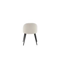 Svea Zako eetkamerstoel - ribstof - wit