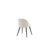 Svea Zako eetkamerstoel - ribstof - wit