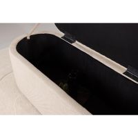 Svea Ziva poef - 130 cm - off white