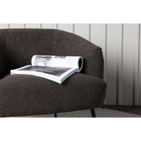 Vona fauteuil - boucle - donkergrijs
