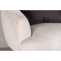 Vona fauteuil - ribstof - beige