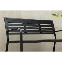 Layla tuinbank - 125 cm - zwart