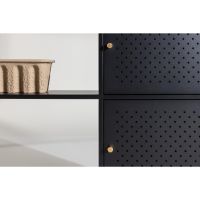 Svea Camilla wandkast - 100 x 75 cm - zwart