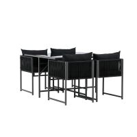 Svea Isabella eettafelset - zwart