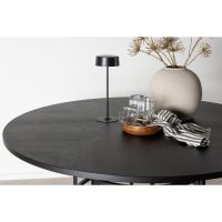 Milo ronde eettafel - ø140 cm - zwart