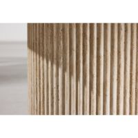 Bjørn ovale salontafel - 120 x 60 cm - travertinlook