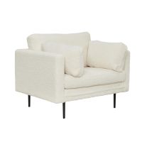 Svea Kiva fauteuil - teddy - wit