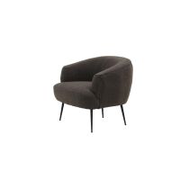 Vona fauteuil - boucle - donkergrijs