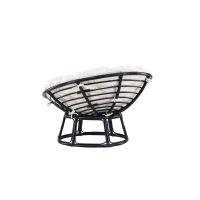 Ivan loungestoel - zwart- rattan