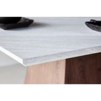 Clara vierkante eettafel - 120 x 120 cm - marmerlook