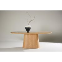 Violetta ovale eettafel - 90 x 200 cm - naturel