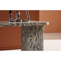 Svea Vincenzo organische salontafel - 45 x 70  cm - grijs