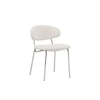 Svea Novak eetkamerstoel - boucle - wit