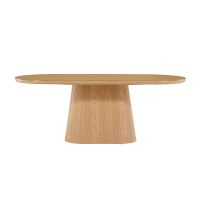 Violetta ovale eettafel - 90 x 200 cm - naturel