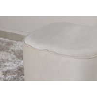 Arlo poef - velvet - beige