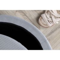 Blaze poef - rib - grijs