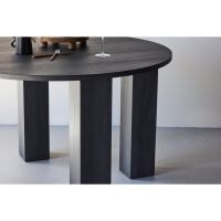 Noémie ronde eettafel - ø120 cm - zwart
