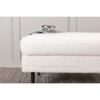 Svea Kira hocker - teddy - wit