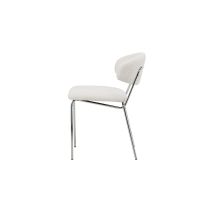 Svea Novak eetkamerstoel - boucle - wit