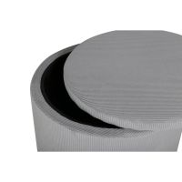 Blaze poef - rib - grijs