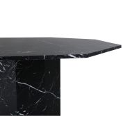 Lino ronde eettafel - ø110 cm - marmer - zwart