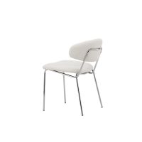 Svea Novak eetkamerstoel - boucle - wit