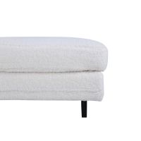 Svea Kira hocker - teddy - wit