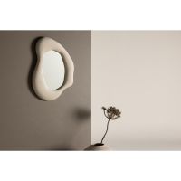 Luciana organische spiegel - 49 x 70 cm - velvet - beige