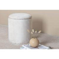 Svea Zara poef - velvet - beige