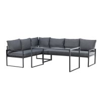 Svea Sasha hoekbankset - zwart