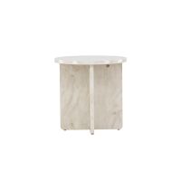 Svea Carlo ronde bijzettafel - ø50 cm - marmerlook