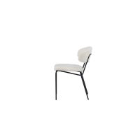 Svea Tiko eetkamerstoel - teddy - wit