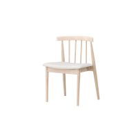 Ugo eetkamerstoel - rubberhout - whitewash