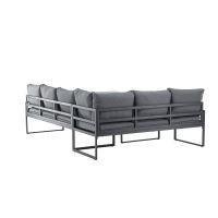 Svea Sasha hoekbankset - zwart