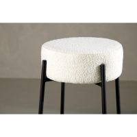 Nusco krukje 60 cm - boucle - wit
