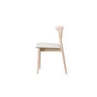 Ugo eetkamerstoel - rubberhout - whitewash