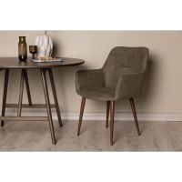 Savo eetkamerstoel - linnen - bruin