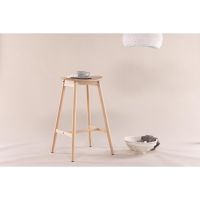 Nika barkruk 76 cm - rubberhout - naturel