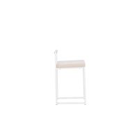 Svea Pano barkruk 58 cm - velvet - beige