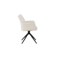 Svea Lucetta eetkamerstoel - boucle - wit