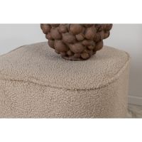Arlo poef - teddy - beige
